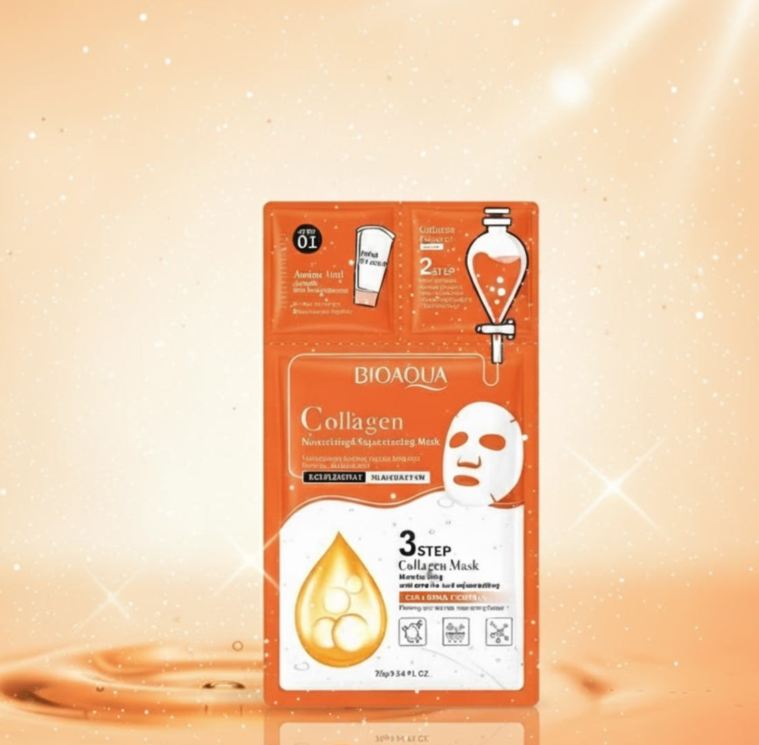 Mascarilla Facial Anti-Edad con Colágeno — 3 Pasos