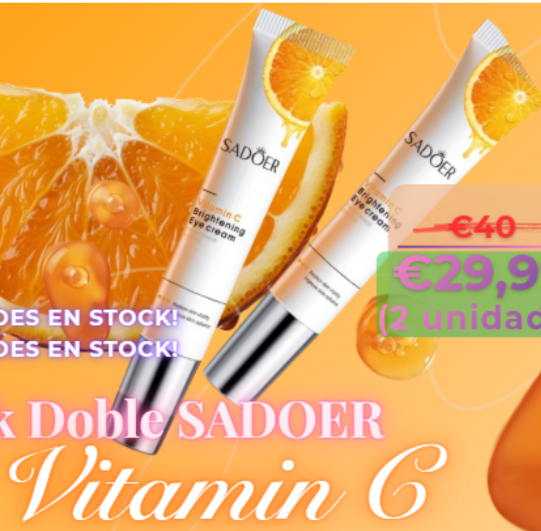 Pack Doble SADOER Contorno de Ojos con Vitamina C (2 unidades) 20%OFF